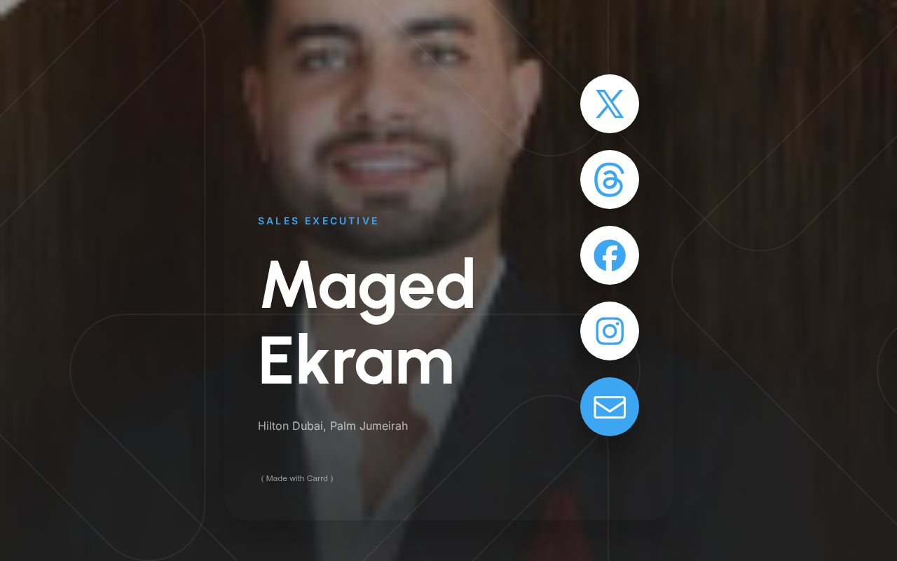 Carrd profile picture for @maged